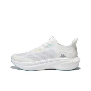 Kappa Anti-Slip Wear-Resistant Breathable Lightweight Low-Top Running Shoes Unisex Classic White