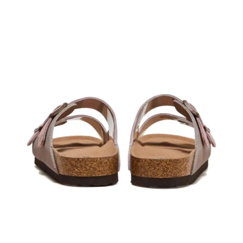 CAMEL Slip Resistant Abrasion Resistant Slide Slippers Women's Sand Pink-3