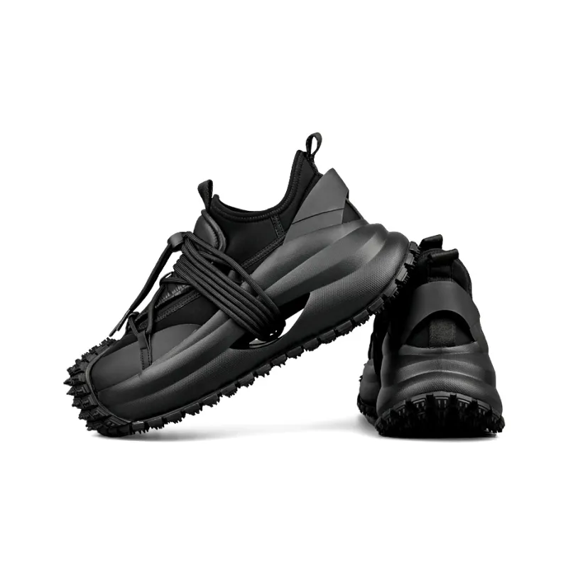 LOHAN·SIR Cushioned Wear-Resistant Height Increasing Low-Top Chunky Sneakers Men's-2