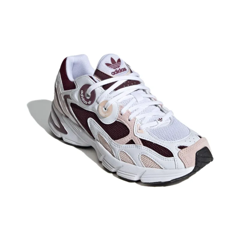 Adidas Originals Astir Abrasion Resistant Low Top Casual Shoes Women's White Brown Pink-2