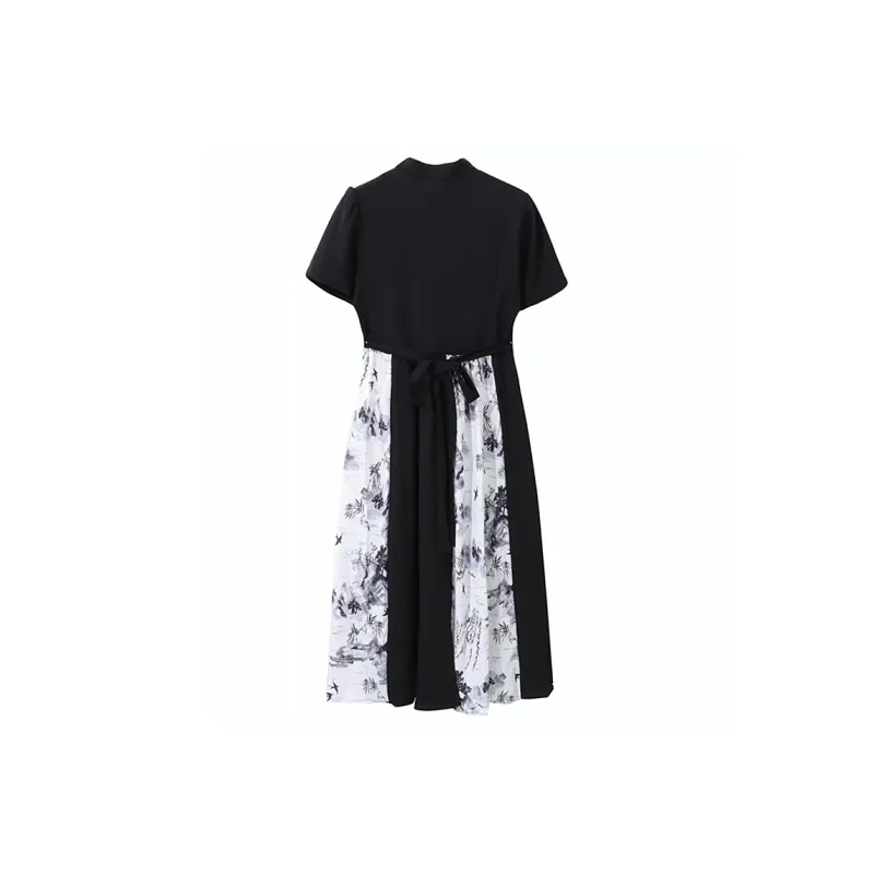 JOSR Short Sleeved Dresses Women's Black-1