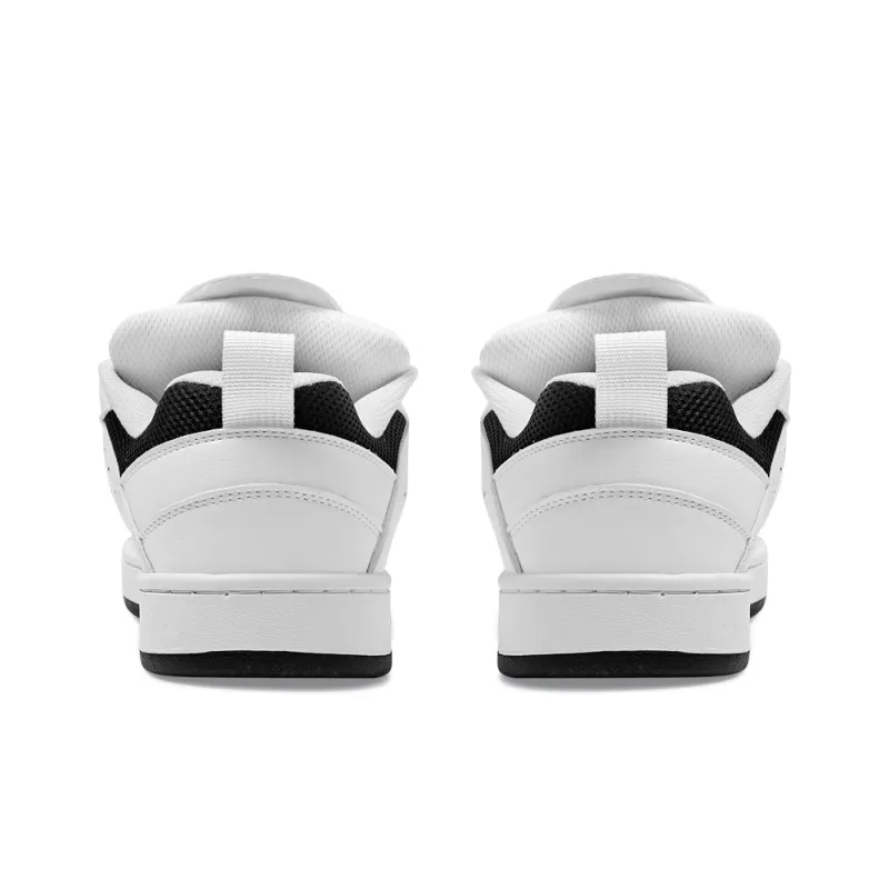 BXGY Blissful Joy Puffy Shoes Durable Lightweight And Breathable Low Top Skateboard Shoes Women's White Black-4