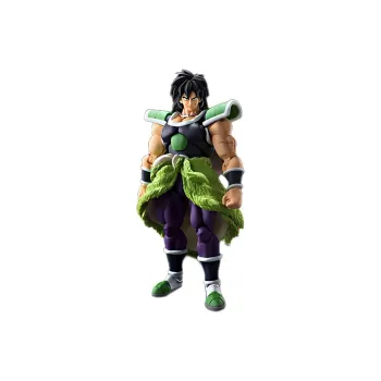 BANDAI Broly Dragon Ball, Super Saiyan, Black Hair Battle Outfit, Theatrical Version Scale Figures 19cm