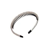 Milk White Twisted Fried Dough Headband