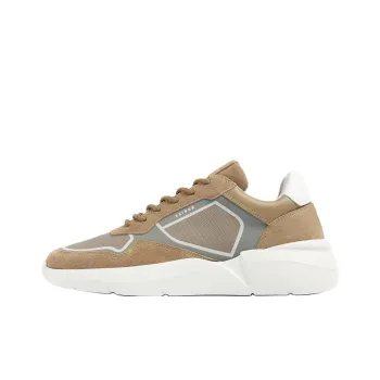 NUBIKK Roque Road Curl Low-Top Casual Shoes 5CM Men's Beige Brown