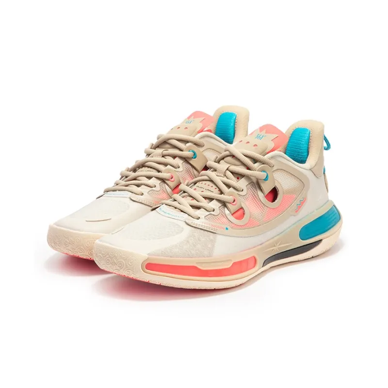 361° Super Nova 2.0 PRO Basketball Shoes Men Low Top Oat Milk/Apricot Tea Brown-2