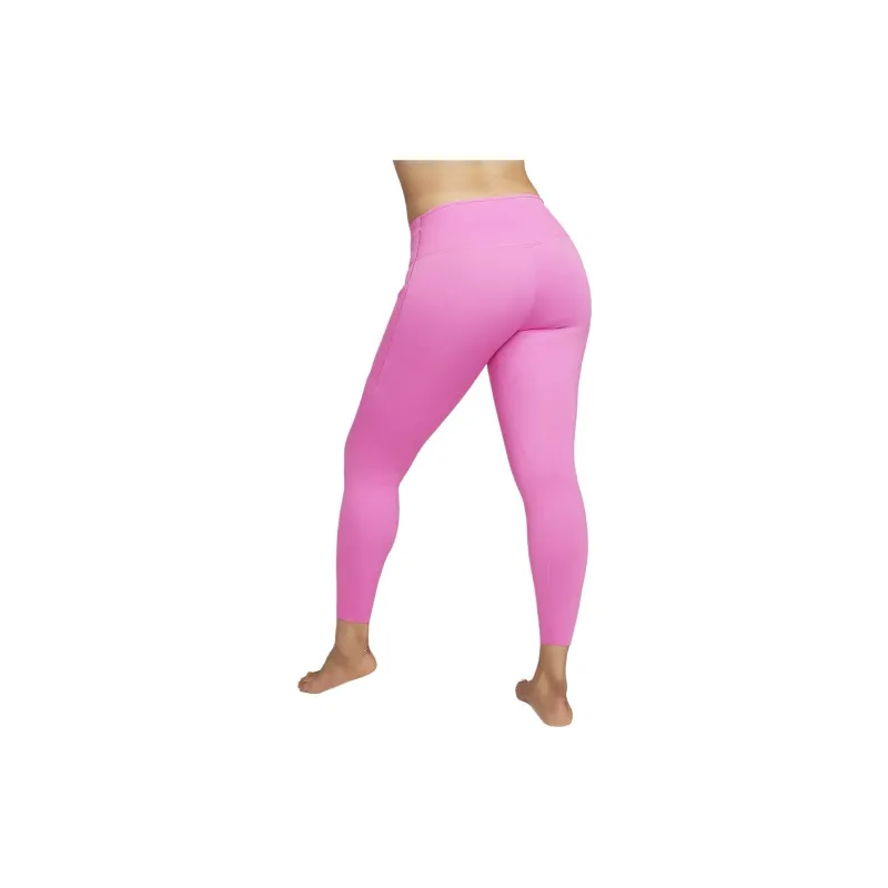 Nike Firm-Support High-Waisted 7/8 Leggings With Pockets Athletic Trousers Women's Pink-1