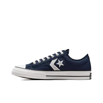 Converse Star Player 76 Durable Breathable Low Top Skateboard Shoes Unisex Blue White