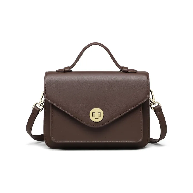 MILLIE'S Cow Leather Synthetic Leather Crossbody Handbags Regular Women's Vintage Brown-4