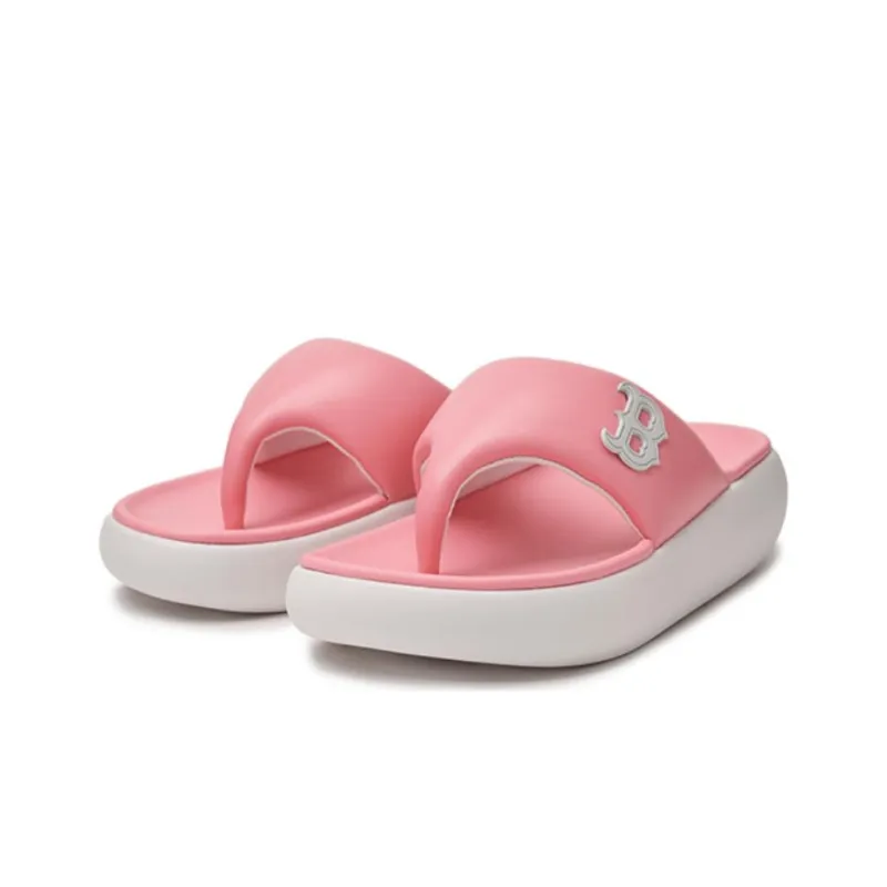 MLB Abrasion Resistant Slip Resistant Flip Flops Unisex Pink-2