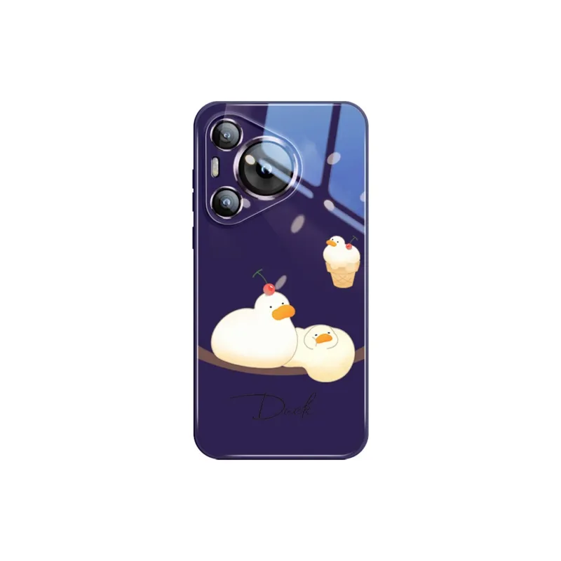 Sen Dog Glass Material Cute Creative High End Phone Cases Compatible With HUAWEI Pura70/70Pro/70Pro+/70ULTRA-24