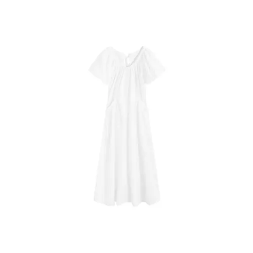 Max Vigor Short-Sleeved Dresses Women's White