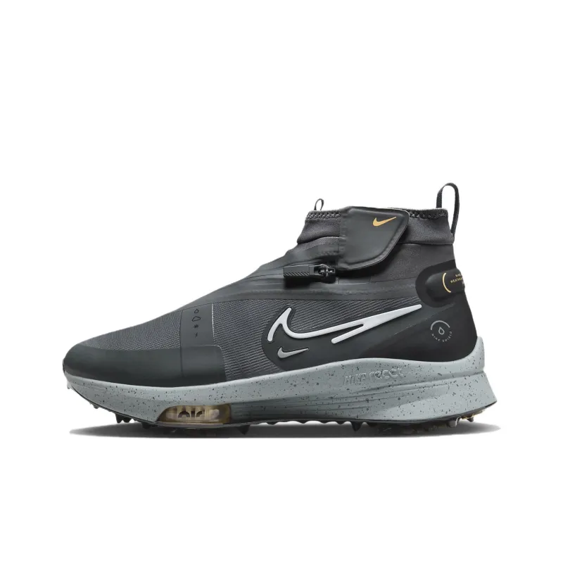 Nike Air Zoom Infinity Slip Resistant High Top Golf Shoes Unisex Gray White Loose Fit-0