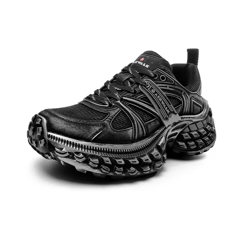 Airwalk Chunky Sneakers Men Low Top Ecru/Black-2