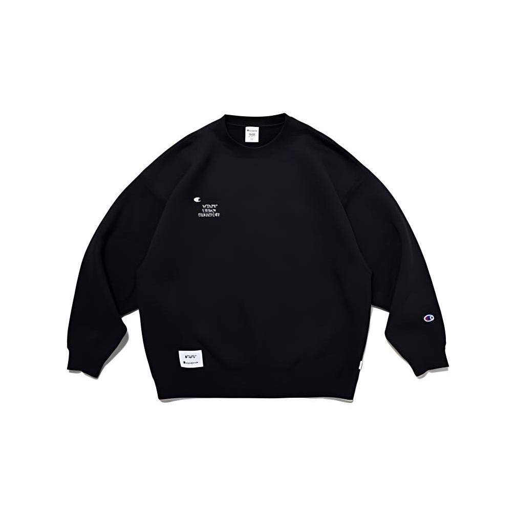 Champion X WTAPS Sweatshirts Men Black - POIZON