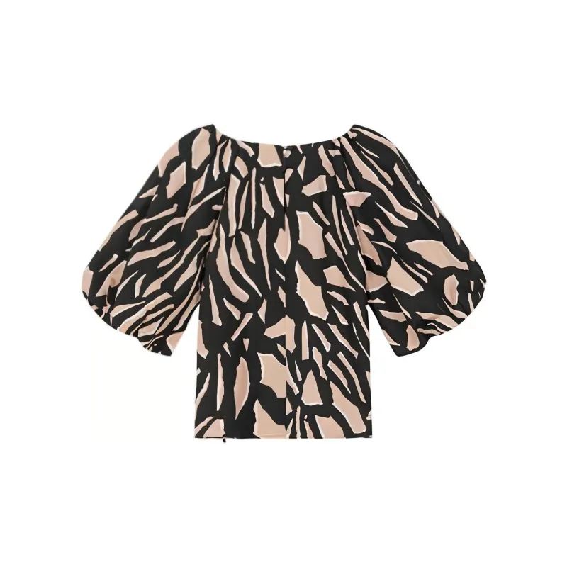 DKNY Puff Sleeve T Shirt Women's-1
