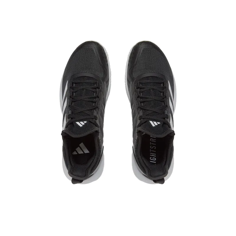 Adidas Adizero Ubersonic 4.1 Clay Core Black Cloud White Grey-4