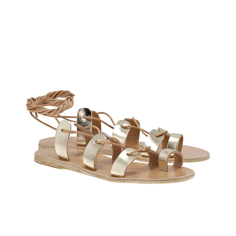 ANCIENT GREEK SANDALS Roman Sandals Women's Gold-2