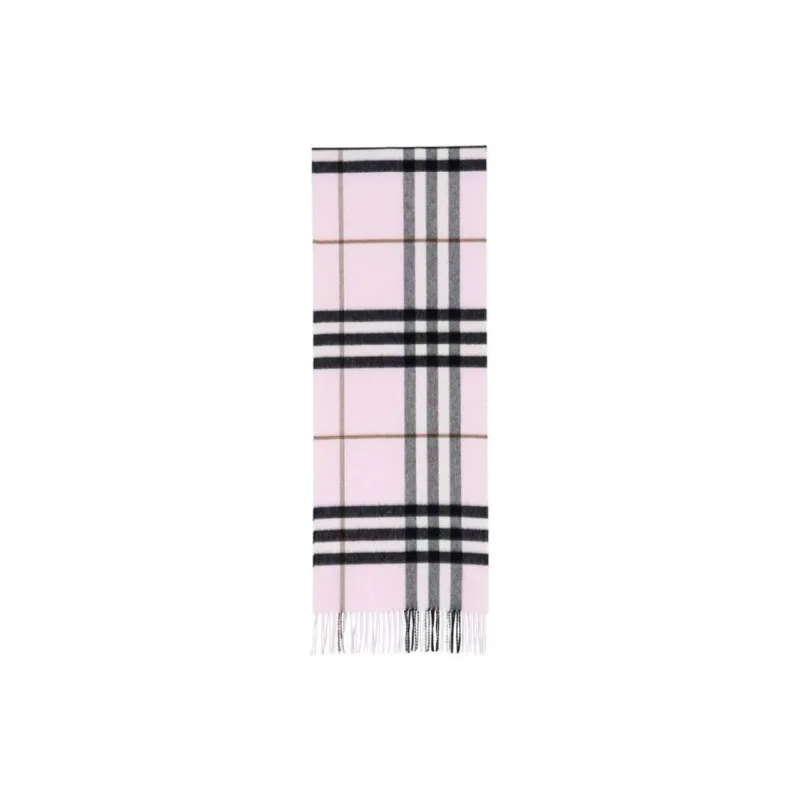 Burberry Cashmere Knit Scarves Women's Light Pink-2