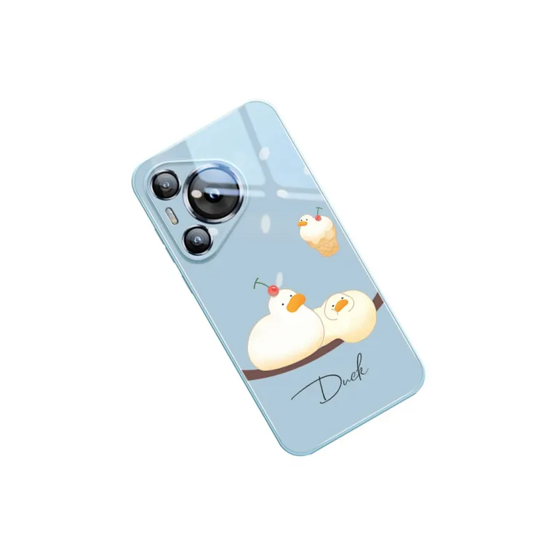 Sen Dog Glass Material Cute Creative High End Phone Cases Compatible With HUAWEI Pura70/70Pro/70Pro+/70ULTRA-11