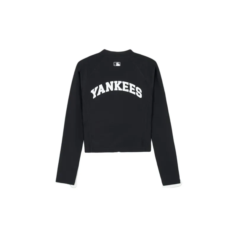 MLB New York Yankees Baseball Jacket Women's Black-1