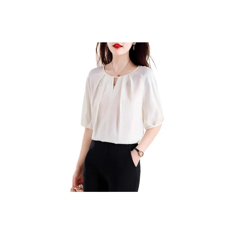 Yi Mengyuan Silk Chiffon Shirt Women's-2