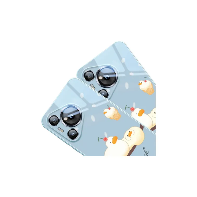Sen Dog Glass Material Cute Creative High End Phone Cases Compatible With HUAWEI Pura70/70Pro/70Pro+/70ULTRA-10