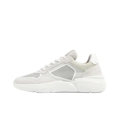NUBIKK Roque Road Curl Low-Top Casual Shoes 5CM Men's White Gray