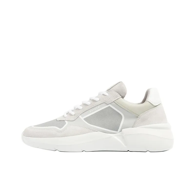 NUBIKK Roque Road Curl Low-Top Casual Shoes 5CM Men's White Gray-0
