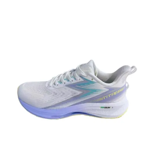 361° Non-slip Lightweight Low-Top Casual Running Shoes Women's White Gray Purple