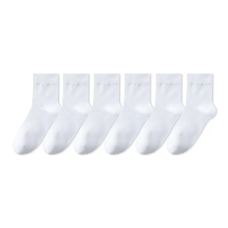H YXIANG Mid Calf Socks Men's 6 Pack-1