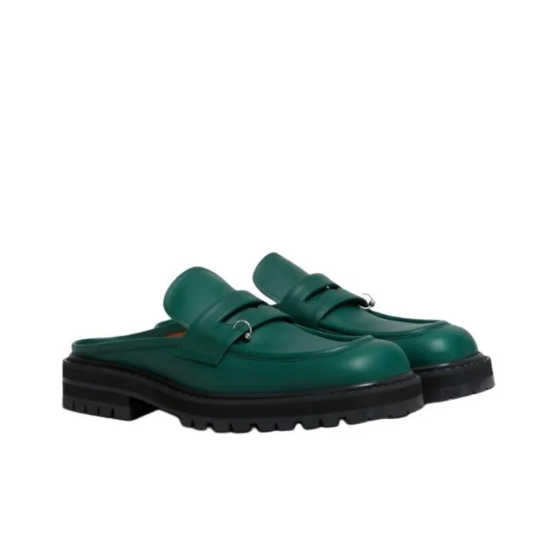 MARNI Wrap-toe Slippers Men's Green-2