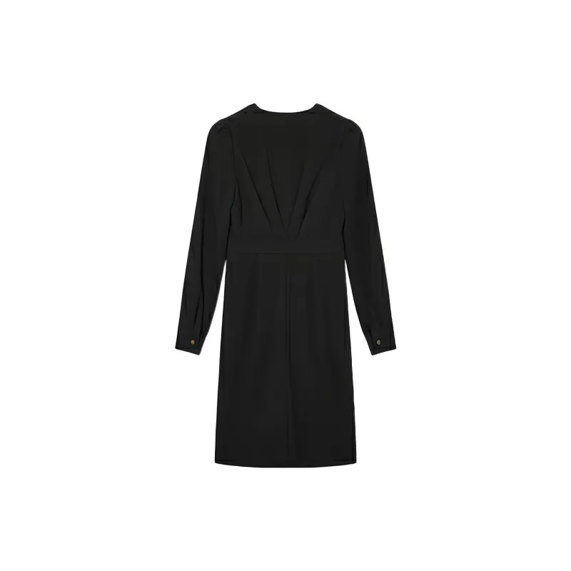DKNY Long-Sleeved Dresses Women's Black-1