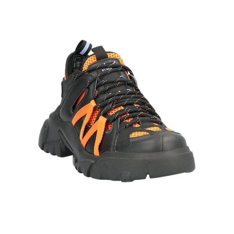Alexander McQueen Low Top Casual Shoes Men's Orange Black-2