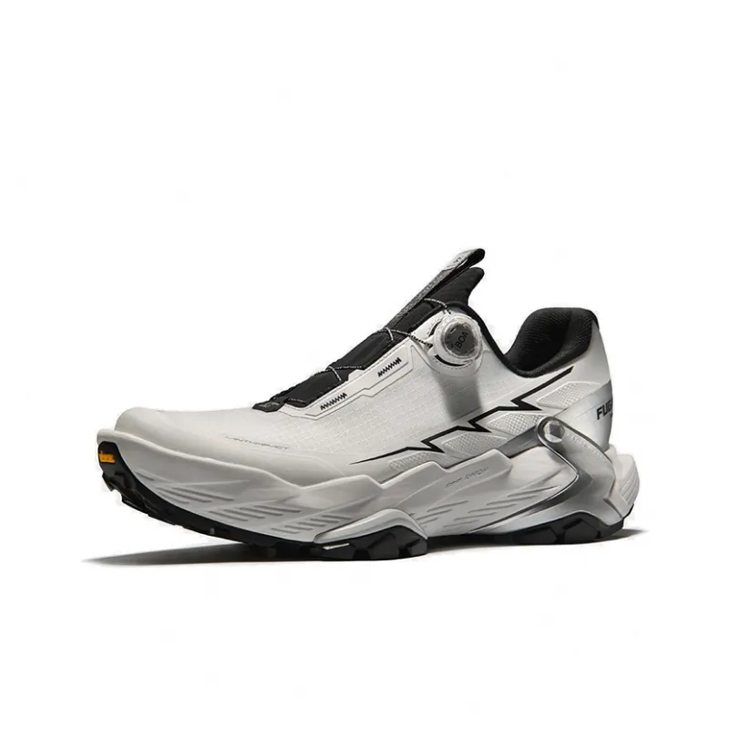 KAILAS FUGA DU BOA Running Shoes Women's Low Top Cloud White Metallic Silver/Ink Black/Dark Gentian Purple Metallic Silver-1