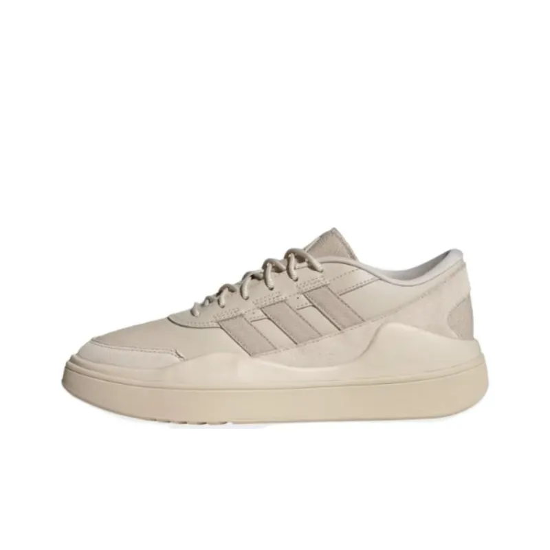 Adidas Osade Anti-Slip Wear-Resistant Low-Top Casual Running Shoes Men's Beige Brown-0