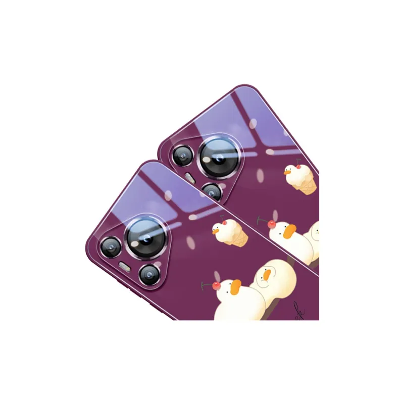 Sen Dog Glass Material Cute Creative High End Phone Cases Compatible With HUAWEI Pura70/70Pro/70Pro+/70ULTRA-17