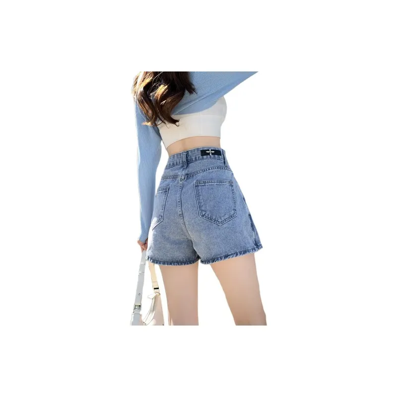 Rose Denim Short Skirts Women's-1