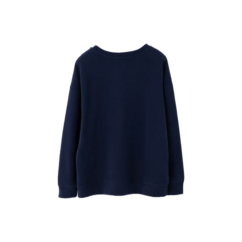 SOON FLOWER Sweatshirt Women's Denim Blue-1