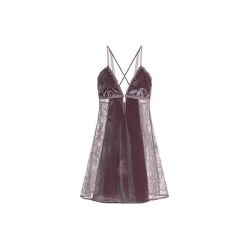 Flowers In Water Nightgown Women's Purple