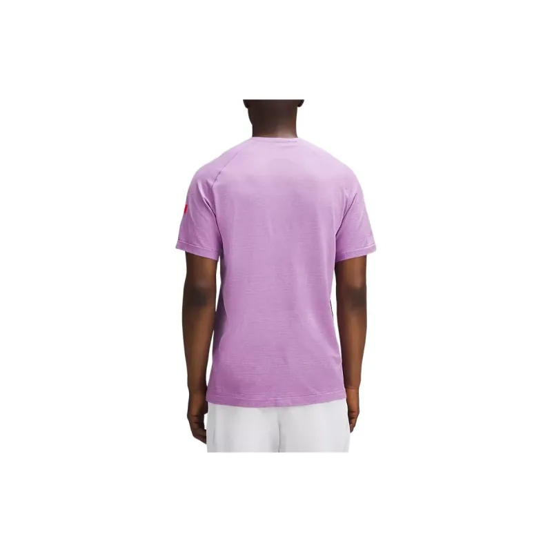 Lululemon Metal Vent Tech Collection Team Canada Collection T Shirt Men's Light Stripes-1