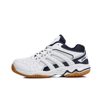 XPD Badminton Shoes Unisex Low Top White Blue/White Red