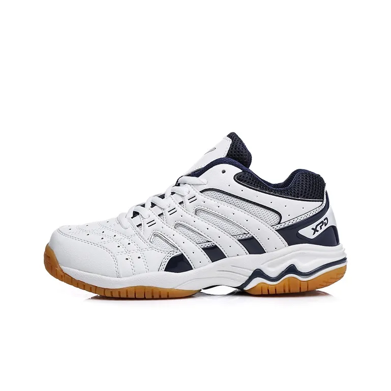 XPD Badminton Shoes Unisex Low Top White Blue/White Red-0