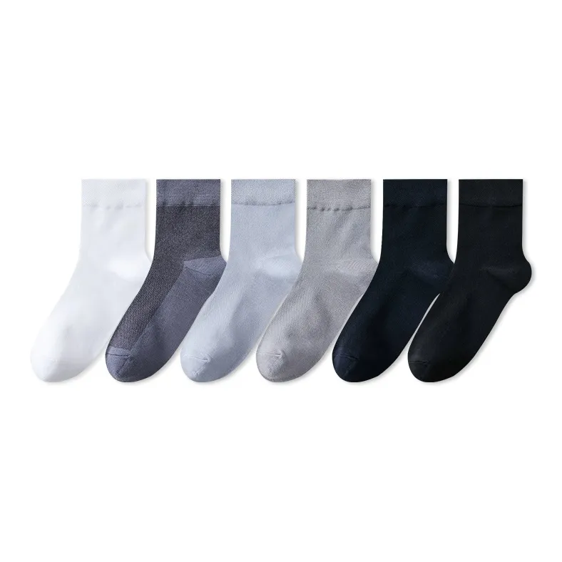 H YXIANG Mid Calf Socks Men's 6 Pack-3