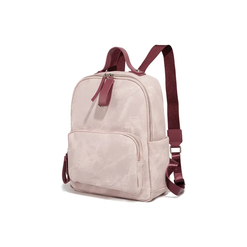 MACKJANICE Polyurethane Synthetic Leather Backpack Regular Women's Lilac & Pink-2