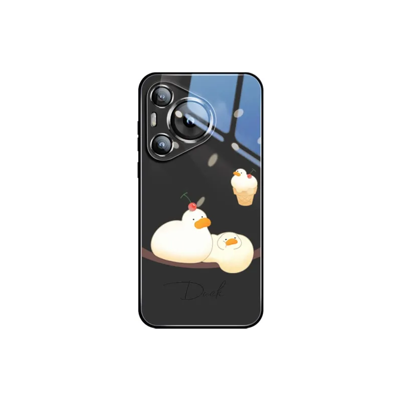 Sen Dog Glass Material Cute Creative High End Phone Cases Compatible With HUAWEI Pura70/70Pro/70Pro+/70ULTRA-18