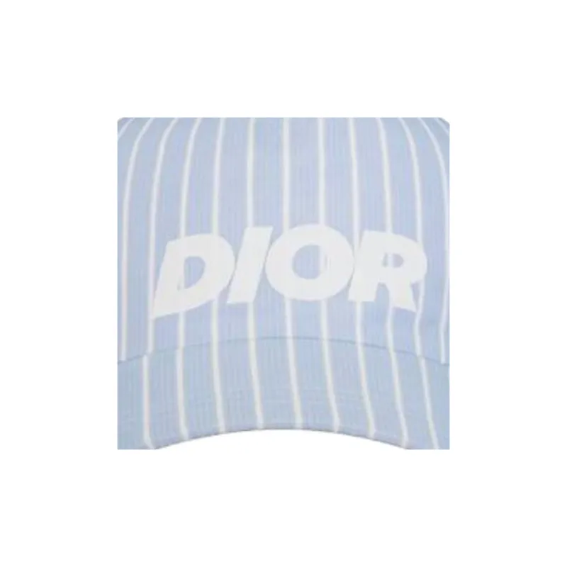 DIOR Logo Printed Striped Baseball Cap-2