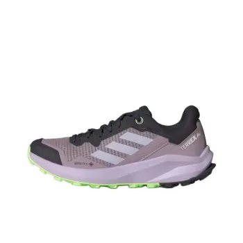Adidas Terrex Trail Rider Anti Slip Wear Resistant Low Top Trail Running Shoes Women's Gray Purple
