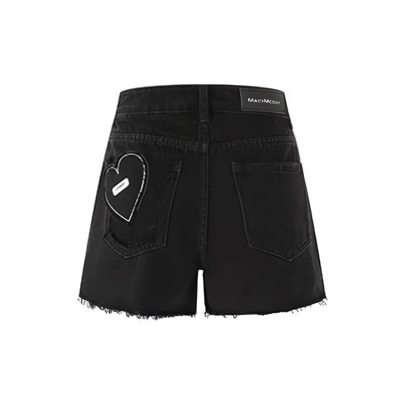 MacyMccoy Denim Shorts Women's Black-1