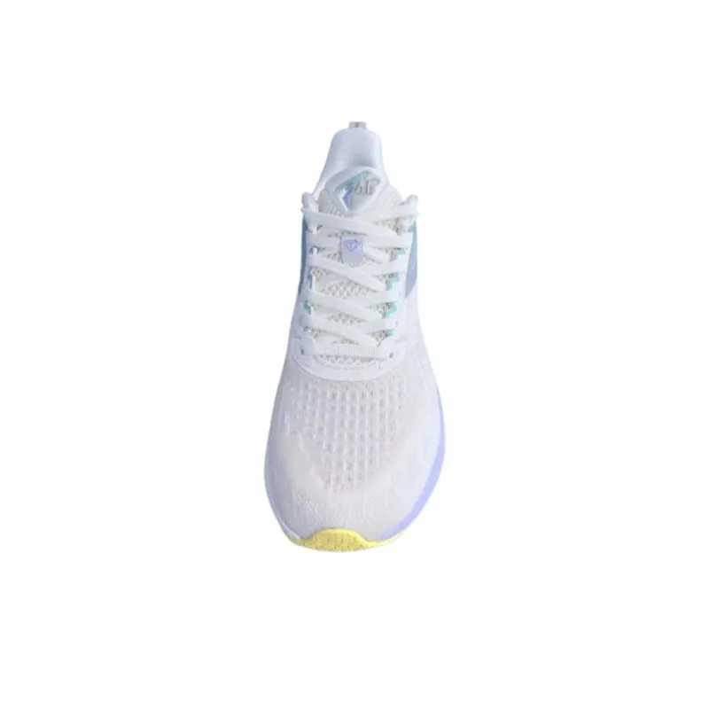 361° Non slip Lightweight Low Top Casual Running Shoes Women's White Gray Purple-2